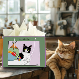 Vaderdag Tuxedo Cat Groot Cadeauzakje