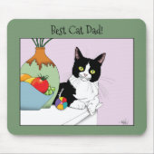 Vaderdag Tuxedo Cat Muismat (Voorkant)