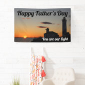 vaderdag U bent onze lichtzonsonderste vuurtoren Spandoek (Insitu)