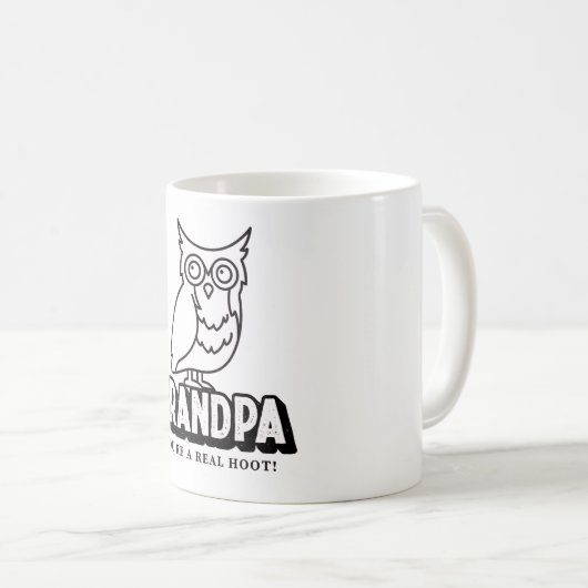 Vaderdag Uil Mok voor opa (Voorkant rechts)