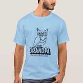 Vaderdag Uil T-shirt voor opa (Voorkant)