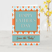 Vaderdag uit de Baby, het jongste kind, Argyle Kaart (Gele Bloem)