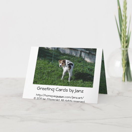 Vaderdag uit de Kaarten van de hond Janz (Achterkant)