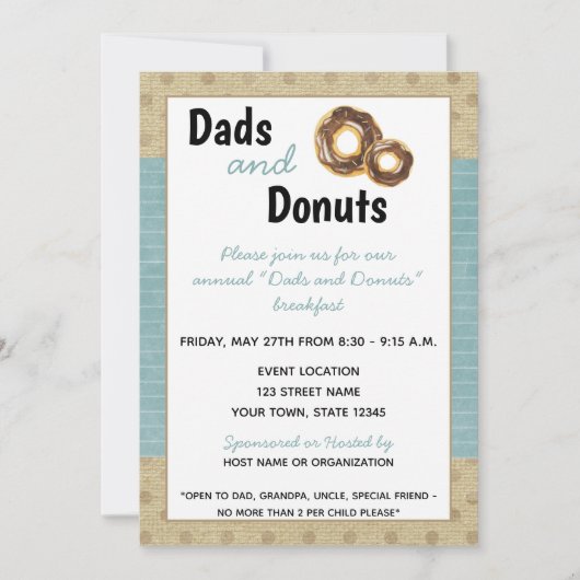 Vaderdag Uitnodiging (Voorkant)