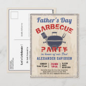 Vaderdag  uitnodiging BBQ (Voorkant / Achterkant)