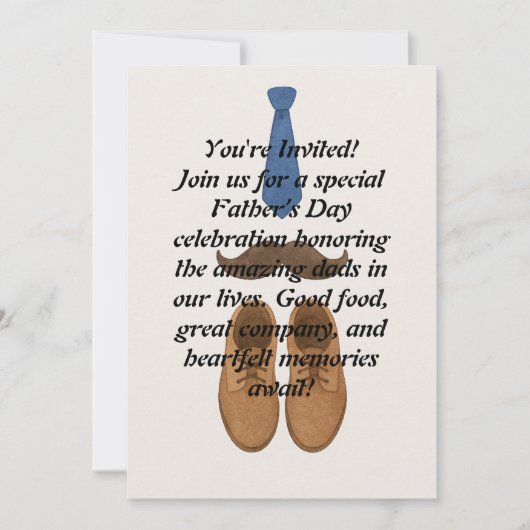 Vaderdag Uitnodiging Kaart (Voorkant)