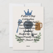 Vaderdag Uitnodiging Kaart (Achterkant)