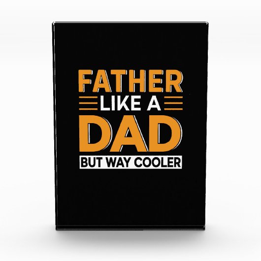 Vaderdag Vader Als Een Papa Fotoblokken (Voorkant)