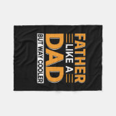 Vaderdag vader als een vader fleece deken (Voorkant (Horizontaal))