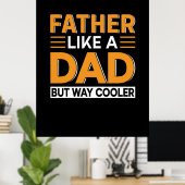 Vaderdag vader als een vader poster (Thuiskantoor)