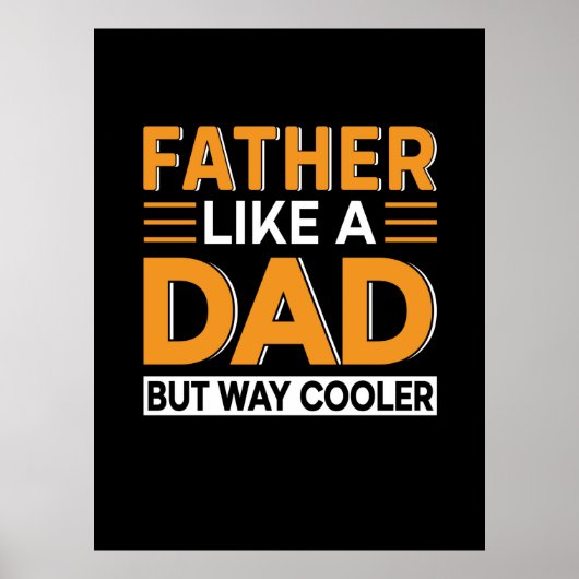 Vaderdag vader als een vader poster (Voorkant)