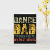 Vaderdag Vader Dans Geleerde Bewegingen Danser Kaart (Gele Bloem)