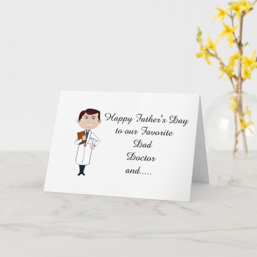 **VADERDAG** VADER, DOKTERSVRIEND VAN *ZOON* KAART (Gele Bloem)