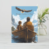 Vaderdag vader en dochter gaan Gevist (Staand voorkant)