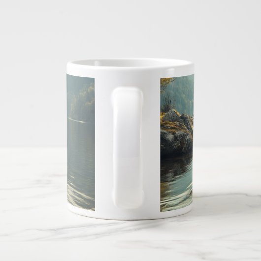 Vaderdag, Vader en dochter roeiboot meer Grote Koffiekop (Achterkant)