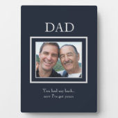 Vaderdag Vader en Zoon Foto Fotoplaat (voorkant)