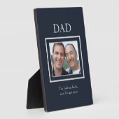Vaderdag Vader en Zoon Foto Fotoplaat (Zijkant)