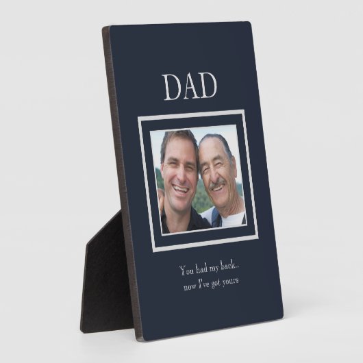 Vaderdag Vader en Zoon Foto Fotoplaat (Zijkant)