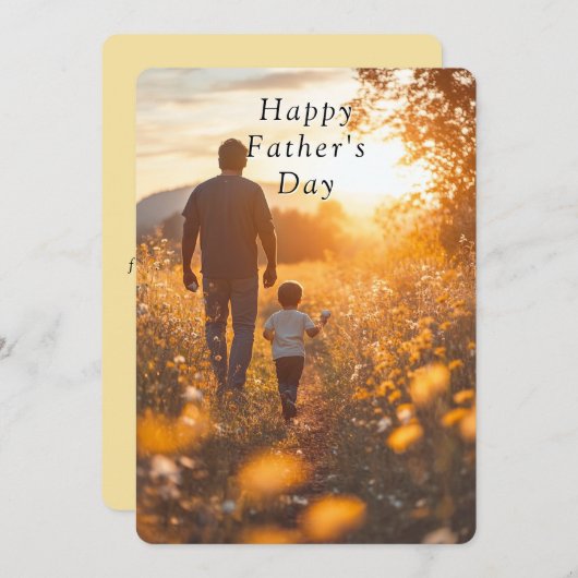 Vaderdag vader en zoon honkbal zomer (Voorkant / Achterkant)