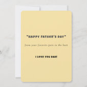 Vaderdag vader en zoon honkbal zomer (Achterkant)