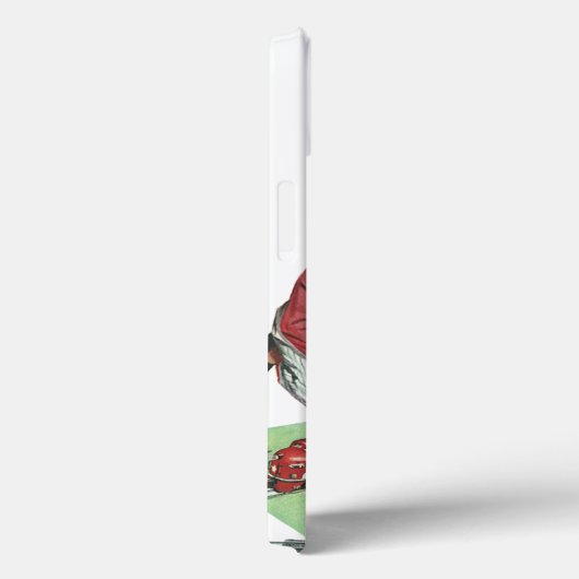 Vaderdag, vader en zoon met treinen Case-Mate iPhone Case (Achterkant / Rechts)