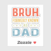 Vaderdag vader grappig borstel Voorheen bekend als Sticker (Vel)