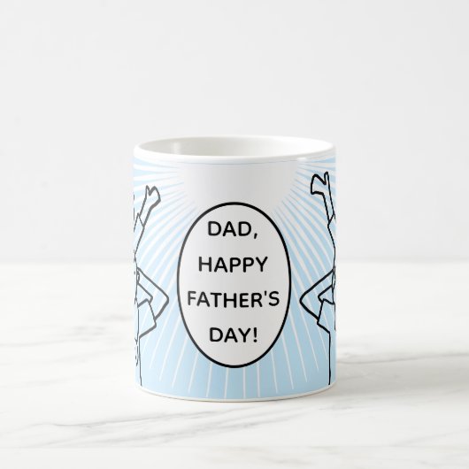 vaderdag vader met kind koffiemok (Center)