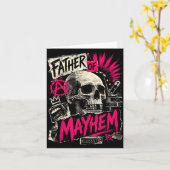 Vaderdag Vader Van Chaos Grappige Vader Matching Kaart (Gele Bloem)