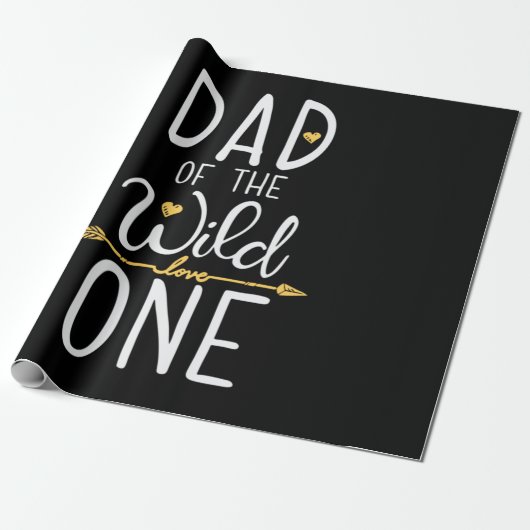 Vaderdag vader van de wilde liefde Een Cadeaupapier (Uitgerold)