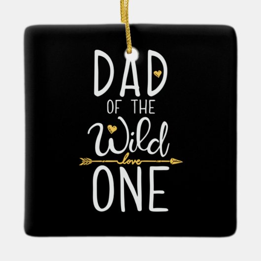 Vaderdag vader van de wilde liefde Een Keramisch Ornament (Voorkant)