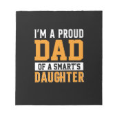 Vaderdag vader van een slimme dochter notitieblok (Voorkant)