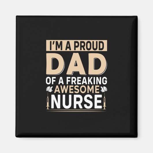 Vaderdag vader van een verpleegster magneet (Voorkant)