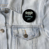 Vaderdag vader van het meisje van de geboorte ronde button 5,7 cm (In situ)
