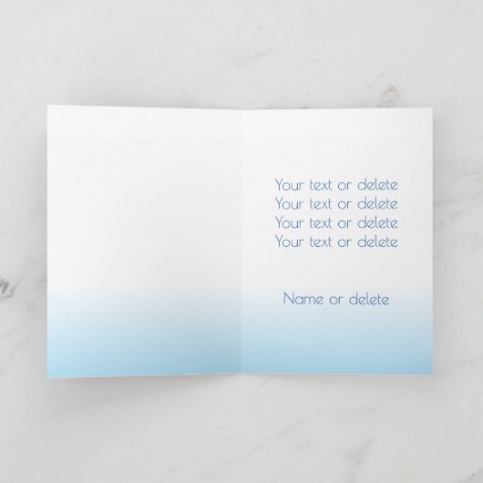 Vaderdag Vader Verjaardag LIEFDE PA Elegant Blauw Kaart (Binnen)