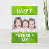 vaderdag vader werft beste Kinder foto ooit Kaart (Voorkant)