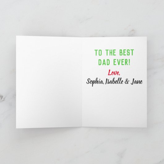 vaderdag vader werft beste Kinder foto ooit Kaart (Binnen)