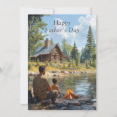 Vaderdag Vader & Zoon Log Cabin Kampvuur (Voorkant)