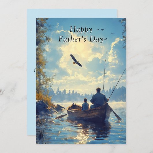 Vaderdag Vader & Zoon Roeiboot Gevist (Voorkant / Achterkant)