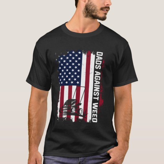 Vaderdag vaders tegen onkruid grappige patriottisc t-shirt (Voorkant)