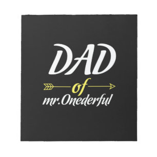 Vaderdag van de heer Onederful Notitieblok