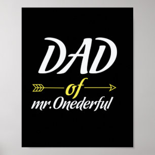 Vaderdag van de heer Onederful Poster