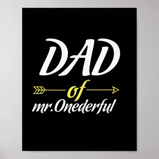 Vaderdag van de heer Onederful Poster (Voorkant)
