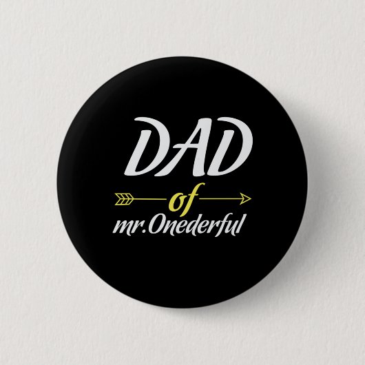 Vaderdag van de heer Onederful Ronde Button 5,7 Cm (Voorkant)