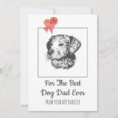 Vaderdag van de hond feestdagenkaart (Voorkant)