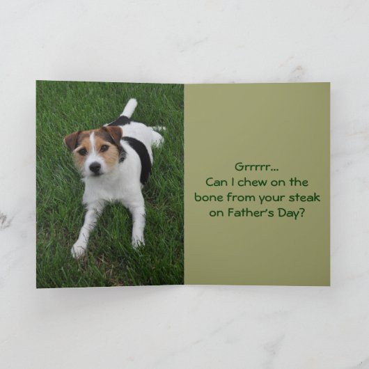 Vaderdag van de hond kaart (Binnen)