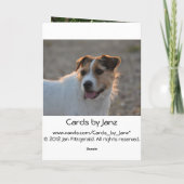 Vaderdag van de hond kaart (Achterkant)