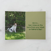 Vaderdag van de hond kaart (Binnen)