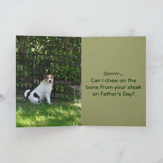 Vaderdag van de hond kaart (Binnen)