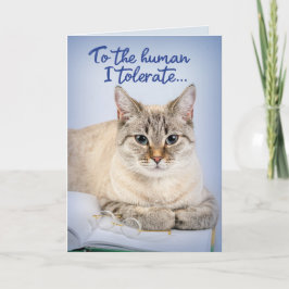 Vaderdag van de kat tot de mens verdraagzaam kaart