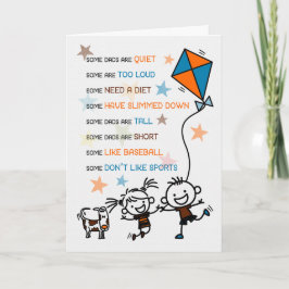 Vaderdag van de Kinder Doodles Kaart